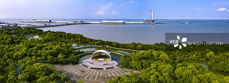 上海炮台湾湿地公园贝壳剧场图片素材