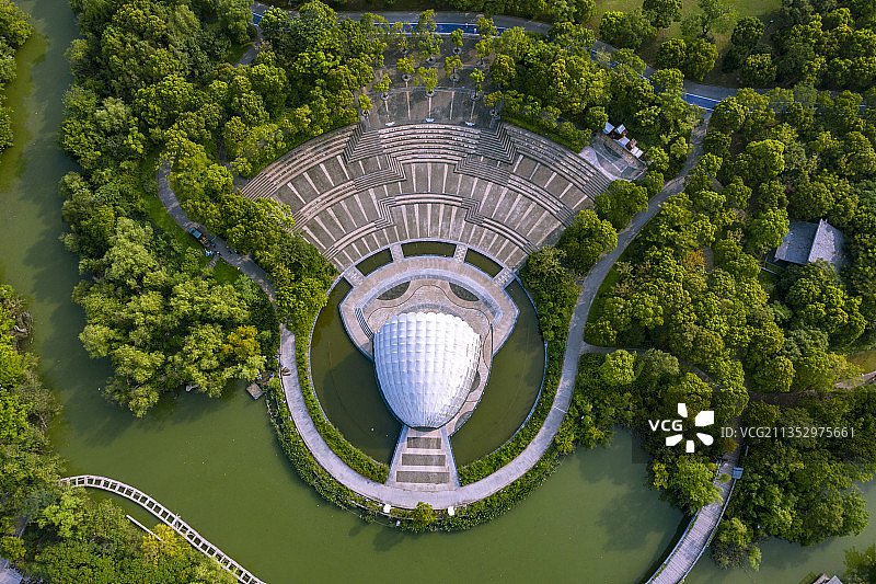 上海炮台湾湿地公园贝壳剧场图片素材