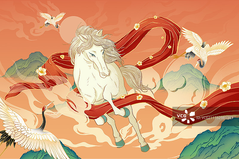 新年创意插画图片素材