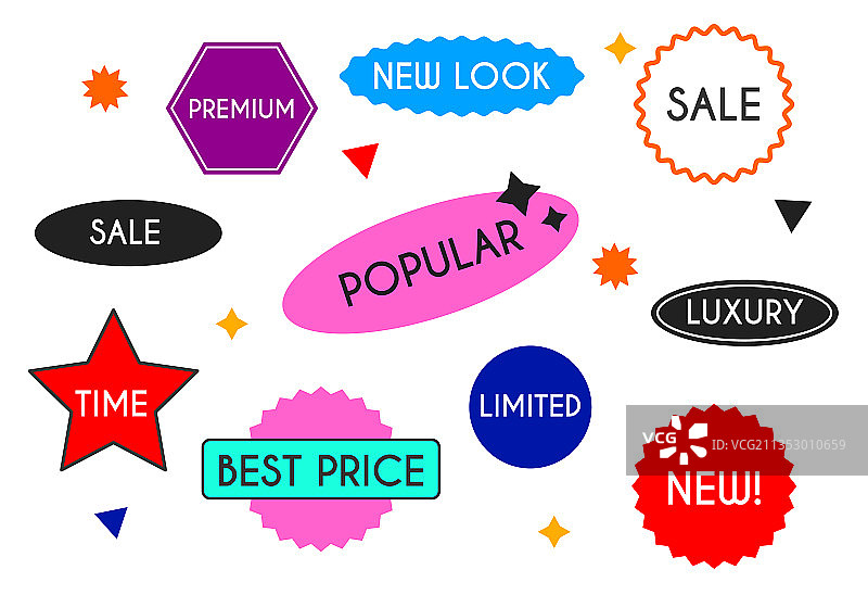 促销标签合集图片素材