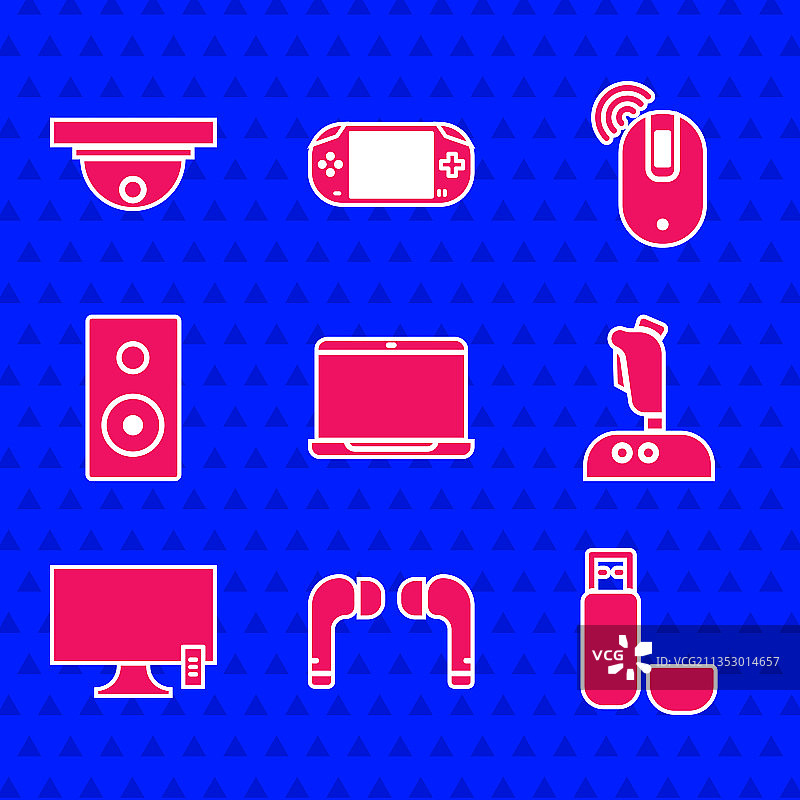 笔记本电脑耳机U盘合集图片素材