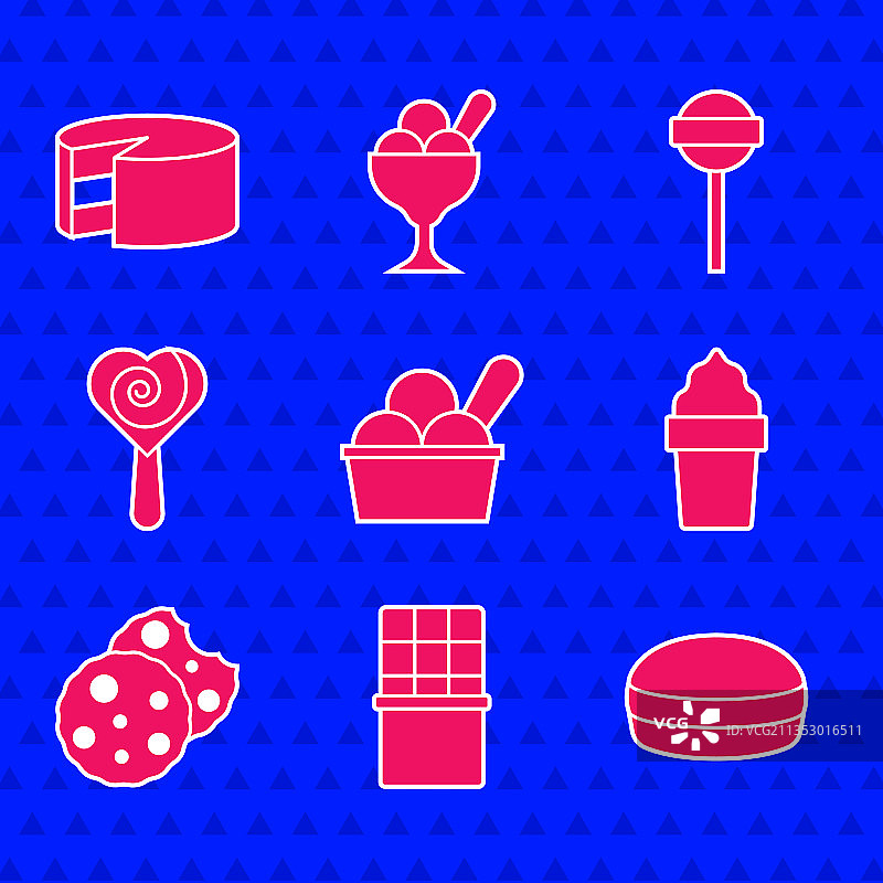 碗装冰淇淋巧克力马卡龙图片素材