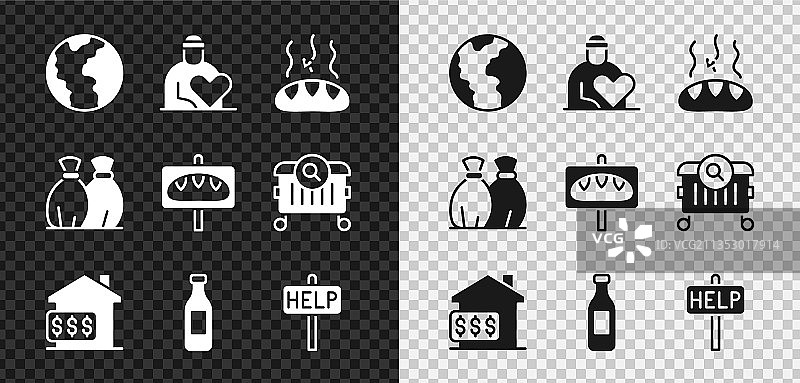 全球经济危机志愿者捐赠图片素材