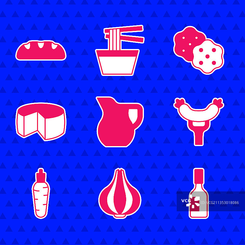 玻璃壶、牛奶、大蒜、塔巴斯科辣酱图片素材