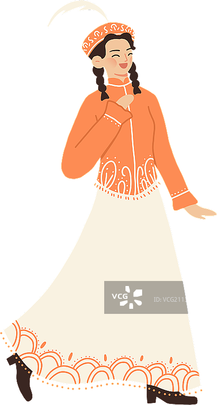 少数民族哈萨克族女性图片素材