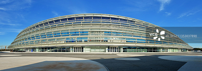 北京，冰丝带体育馆，立面，内部，全景图片素材