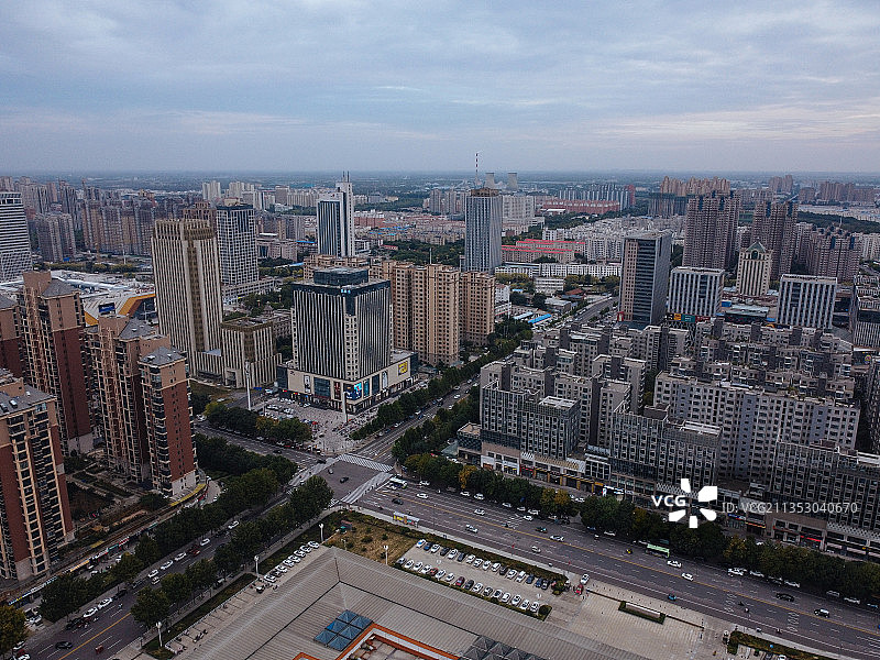许昌 魏都区  建安大道  许都大剧院  许昌博物馆 许昌市图片素材