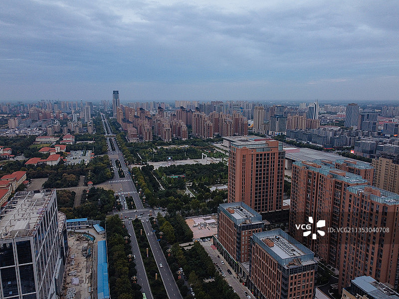 许昌 魏都区  建安大道  许都大剧院  许昌博物馆 许昌市图片素材