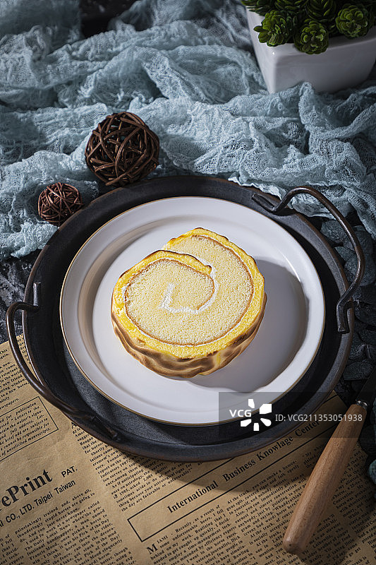 虎皮蛋糕卷图片素材