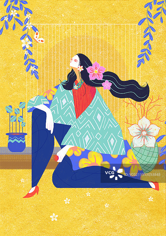 日式美女图片素材