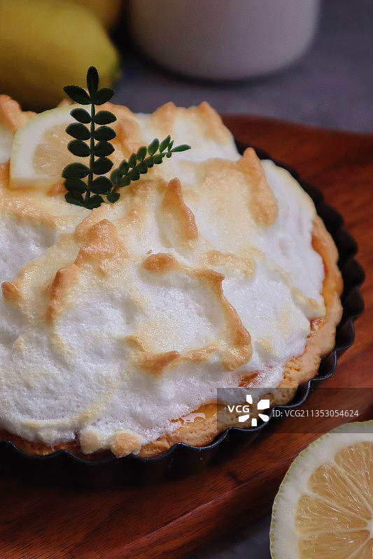蛋白柠檬派图片素材