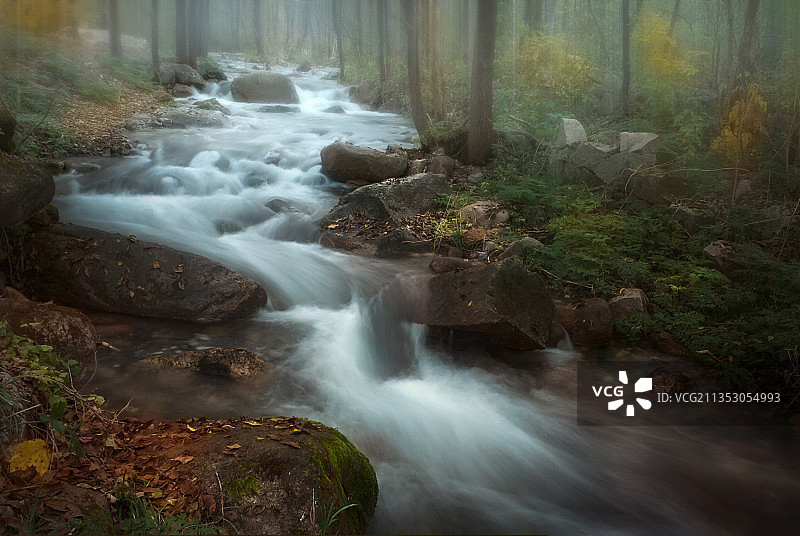 玉渡山之晨图片素材