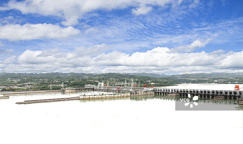 眺瞰葛洲坝图片素材