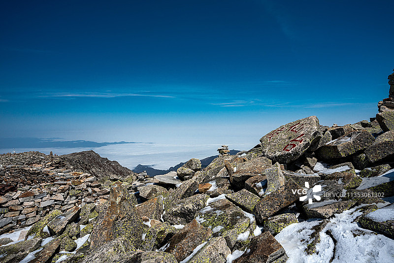 陕西 太白山景区 秦岭主峰拔仙台 五一 暴雪山难图片素材