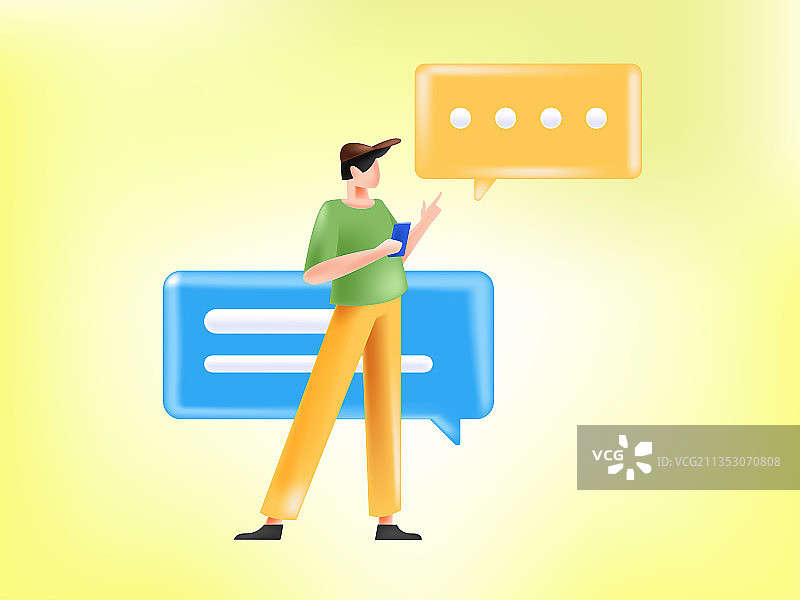 工作中的人物协作扁平矢量概念运营插画图片素材