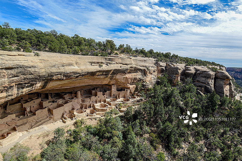 梅萨维德国家公园印第安人建筑遗迹图片素材