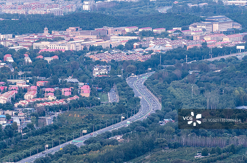 俯览城北区图片素材