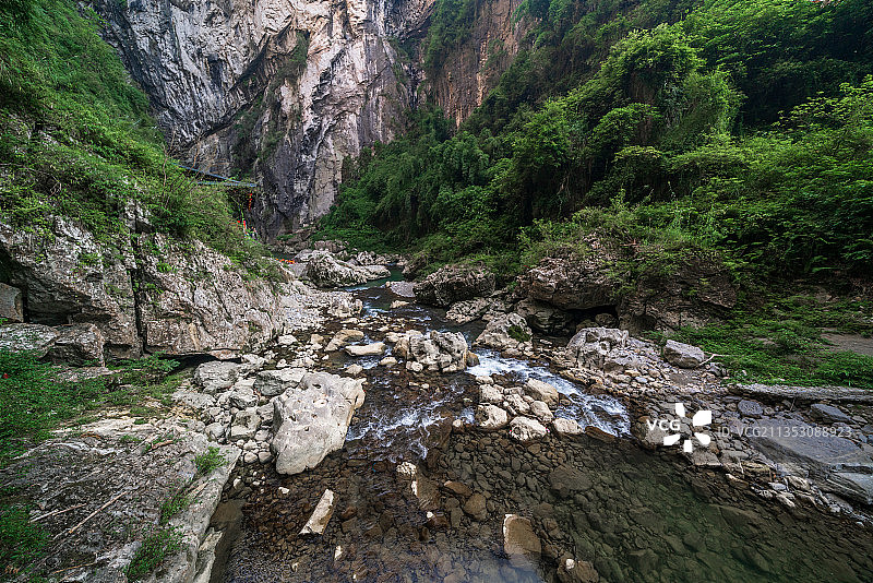 重庆濯水景区蒲花暗河风光图片素材