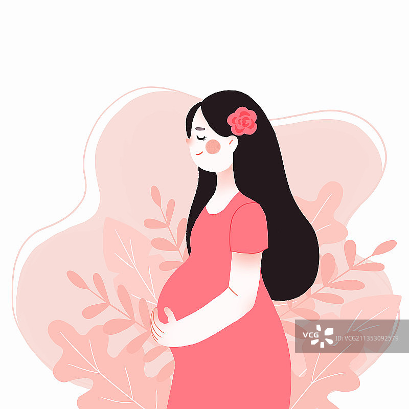 孕妇插图图片素材