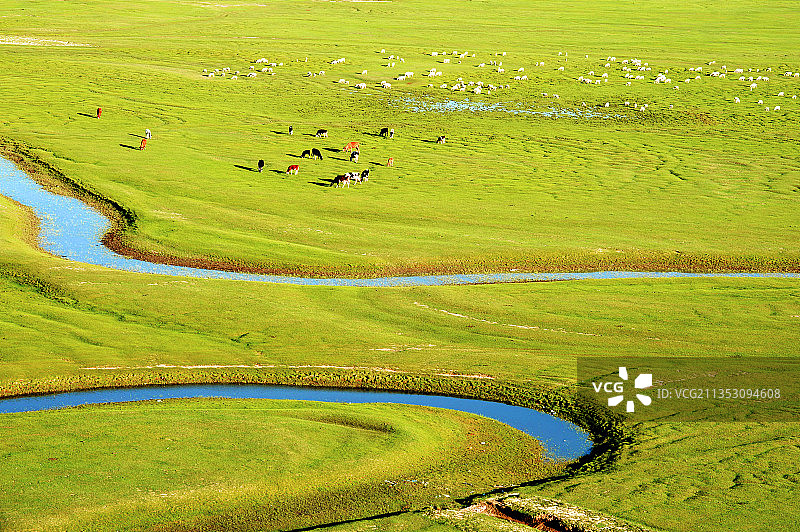 河北，张家口，闪电河风景。图片素材