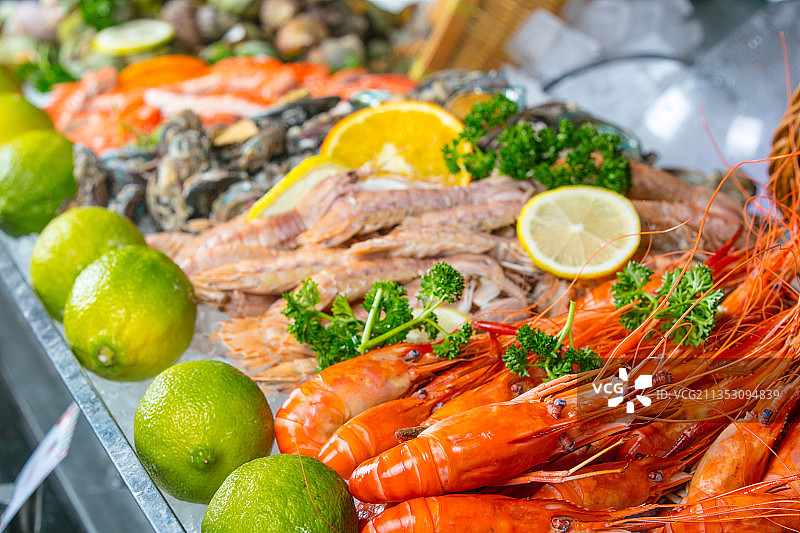 自助海鲜台图片素材