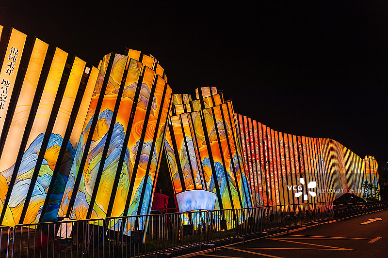 中国灯城四川自贡灯会图片素材