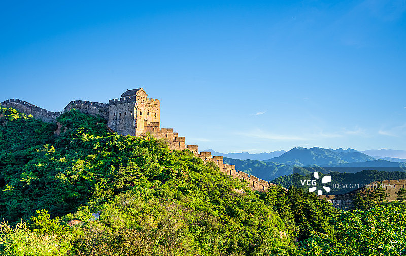 河北省承德市金山岭长城风光图片素材