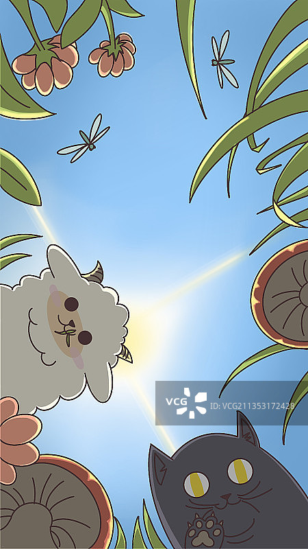 晴朗天空图片素材