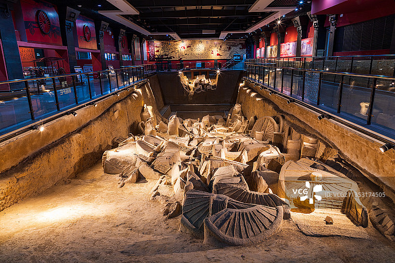 河南省新郑市郑国车马坑景区图片素材