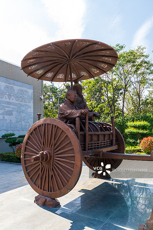 河南省新郑市郑国车马坑景区图片素材