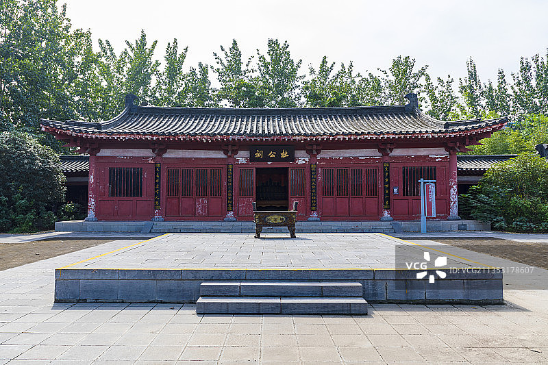 河南省郑州市巩义杜甫故里文化园——杜公祠图片素材