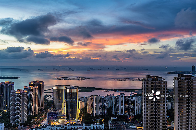 海口的日落图片素材