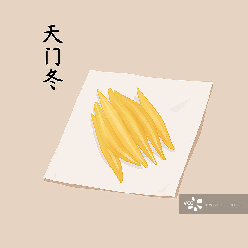 中医药材天门冬图片素材