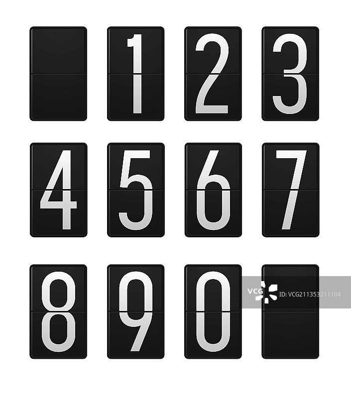 翻牌数字图片素材