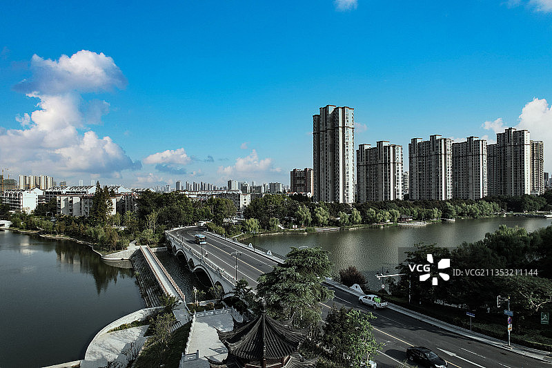 滁州南湖定远路大桥图片素材
