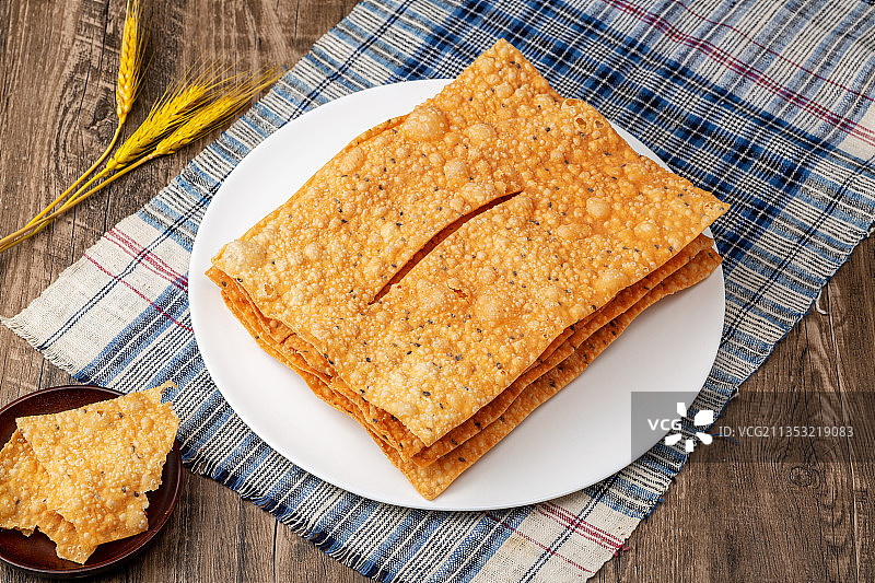 油炸芝麻焦叶图片素材