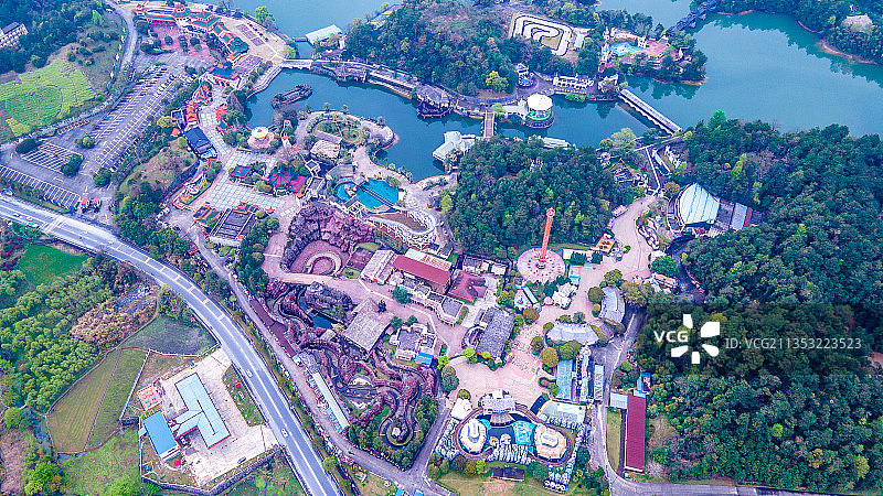 广西桂林兴安县城风光图片素材