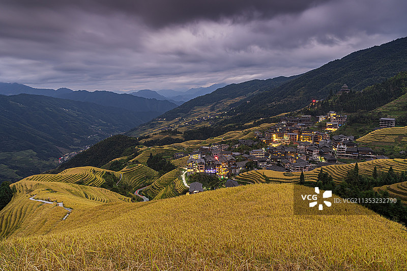 桂林龙脊梯田图片素材