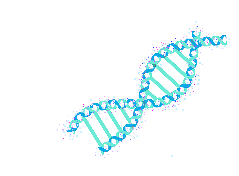 DNA双螺旋结构的元素图片素材