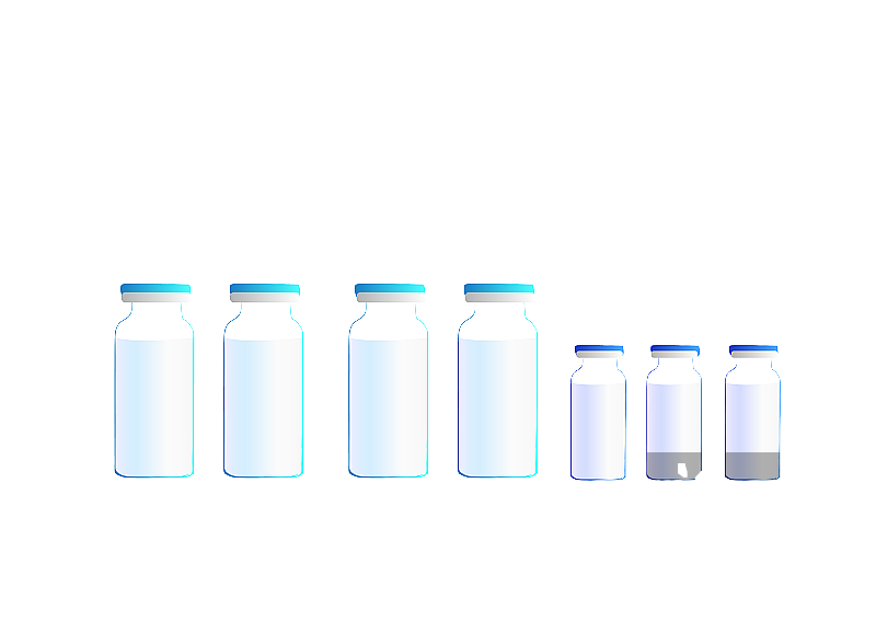 扁平化疫苗玻璃瓶试剂元素图片素材