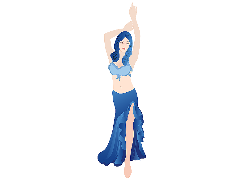 跳舞的美女元素图片素材