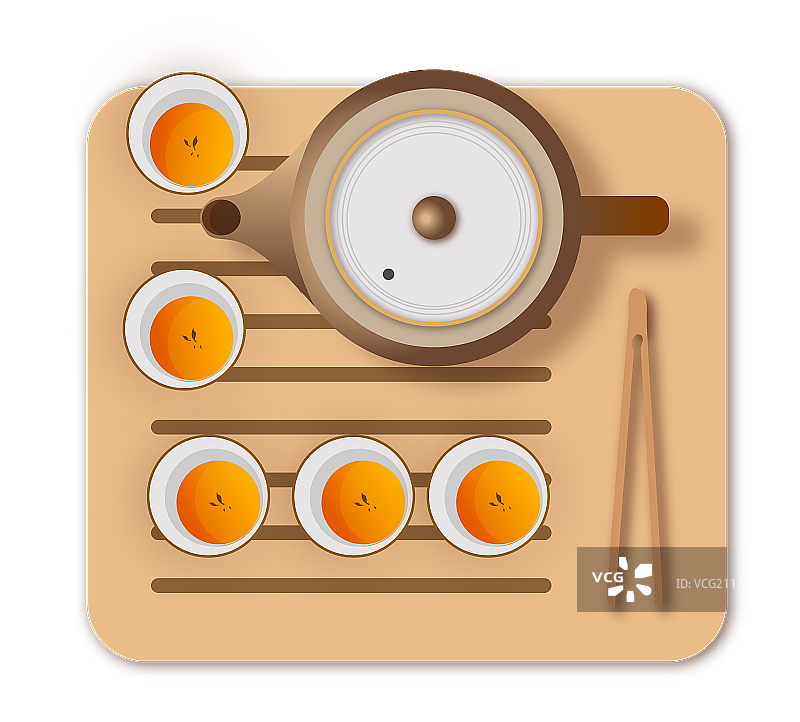 茶具茶壶的元素图片素材