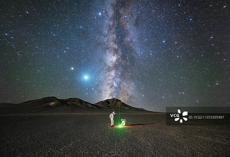 银河，星座，流星雨星空图片素材