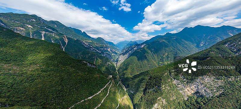 兰英大峡谷全景图片素材