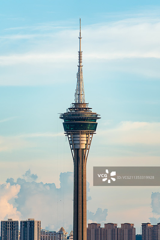 澳门塔城市风光白昼图片素材