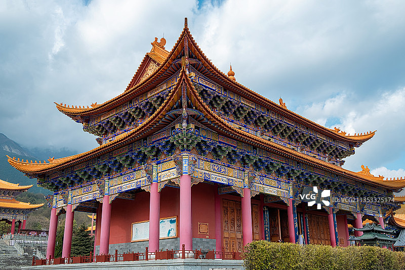 大理 崇圣寺 观音殿图片素材