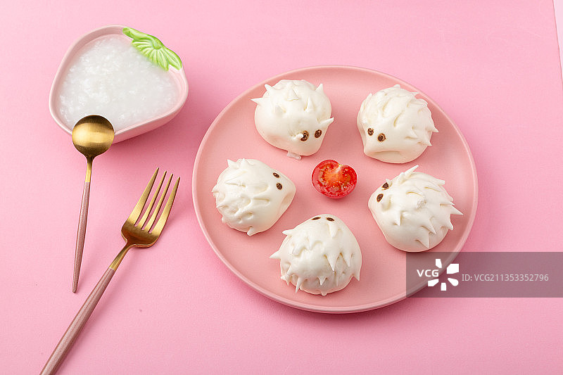 花式小馒头：奶黄包图片素材