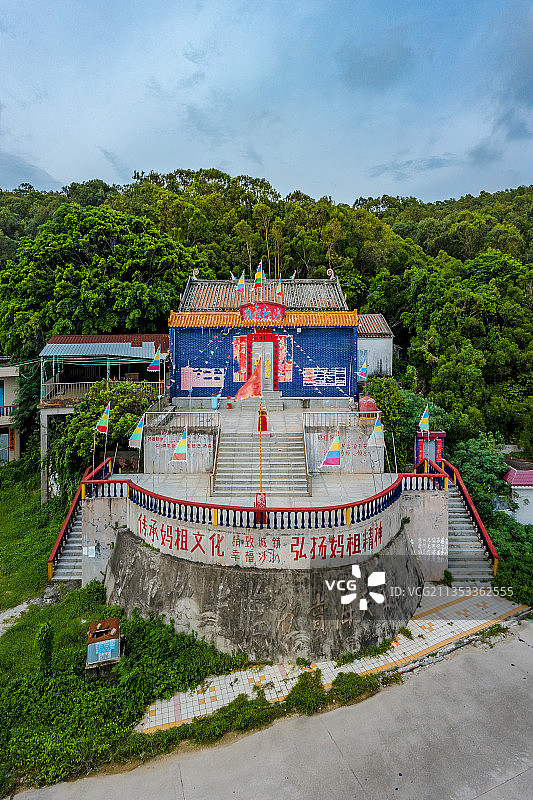 中国广东省阳江市阳西县沙扒湾海妈祖庙图片素材