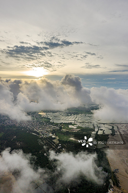 中国广东省茂名市电白区山后儒洞河图片素材