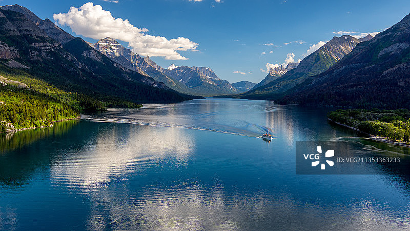 加拿大湖光山色图片素材
